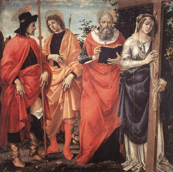 菲利皮諾 利比 Four Saints Altarpiece 菲利皮諾 利比 Four Saints Altarpiece